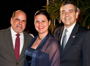 Congressman David Rivera, Doral Councilwoman Ana Maria Rodriguez and Clemente Canabal