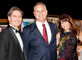 Board Director Ed Joyce, Board Director Scott Sime and Belinda Sime