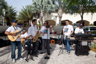 Miami Lighthouse Better Chance Music Production Program™ Musicians play before the walk
