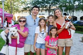 Chairman of the Board Michael Silva and family