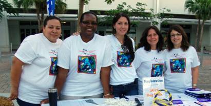 Miami Lighthouse for the Blind registration staff