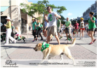 Board Director Bill Beckham walking Rhett Butler