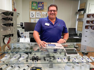 John Garcia, Licensed Dispensing Optician, Vision Solutions Center Manager.