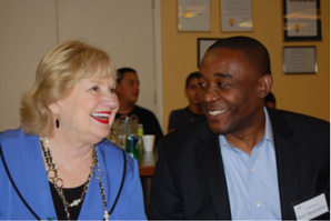 Commissioner Monestime and Virginia enjoy the musical performance by students in our Better Chance Music Production Program™