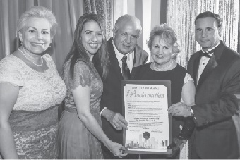 Ana Cristina Regalado, Raquel Regalado, City of Miami Mayor Tomás Relagado, CEO Virginia Jacko and City of Miami Commissioner Frank Carollo.