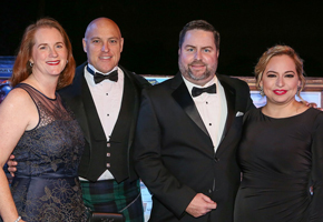 Jennifer and W. Kinzy Jones, Jr., Erika and Board Director Kent Benedict