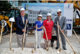 David Lawrence, The Early Childhood Initiative Foundation; Board Director Angela Whitman; President & CEO Virginia Jacko; and Evelio Torres, The Early Learning Coalition