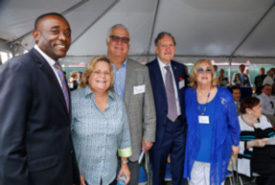 Chairman of the Miami-Dade Board of County Commissioners Jean Monestime; Congresswoman Ileana Ros-Lehtinen; Jorge Munilla; Munilla Construction Management; Ophelia and Juan Roca