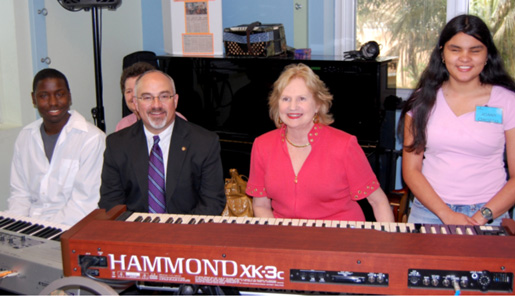 Representative Hudson, Virginia Jacko and students of the Better Chance Music Production Program™