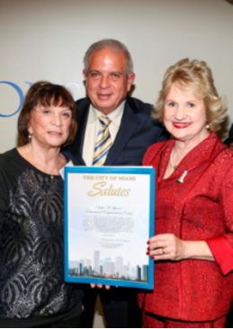 Senator Gwen Margolis and Mayor Tomas Regalado present special Salute to Virginia Jacko.