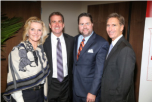 Sponsor Northern Trust: Jan Morrison, Board Directors Scott Richey and Kent Benedict, Honorary Director Ed Joyce.