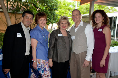 Emilio Balius, O.D.; Joanne Kundl, O.D.; Virginia Jacko, Miami Lighthouse President and CEO;  Stephen Morris, O.D., F.A.A.O.; Rosemary Gonzalez, O.D.