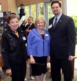Board Director Gloria Martin with CEO Virginia Jacko and Representative Jose Felix Diaz.