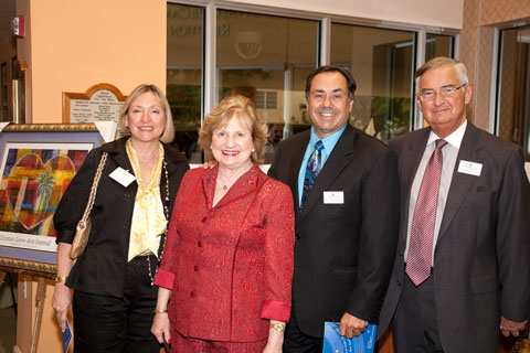 Steve Marcus, Pres. & CEO, Health Foundation of S. Florida, Mrs. Ruth Marcus, Virginia Jacko, Pres. & CEO, and William Roy, Past Chairman