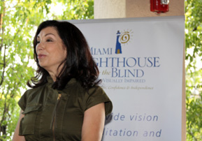 Linda Weiss Rose, Department Chair Programs for the Visually Impaired MDPS discusses the Miami Lighthouse collaboration