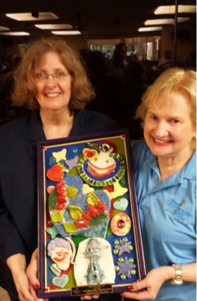 Honoree Barbara Moyer, Manager of Talking Books Library, Miami-Dade Public Library System and CEO Virginia Jacko