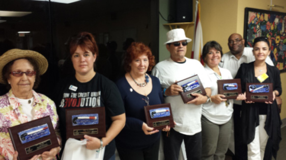 White Cane Day sponsors and speaker receive recognition plaques