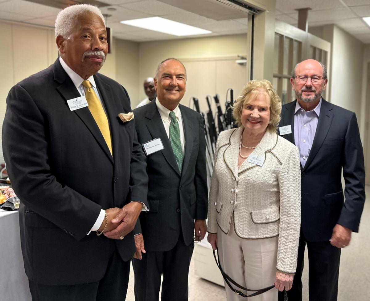 Miami Lighthouse Board Director Stacey Jones, Bascom Palmer Eye Institute Chairman Dr. Eduardo Alfonso, Miami Lighthouse President and CEO Virginia Jacko and Board Director George Foyo.