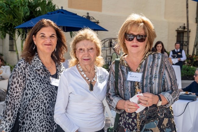 Linda Kroll, luncheon sponsor Angela Whitman and Kristina Bryn