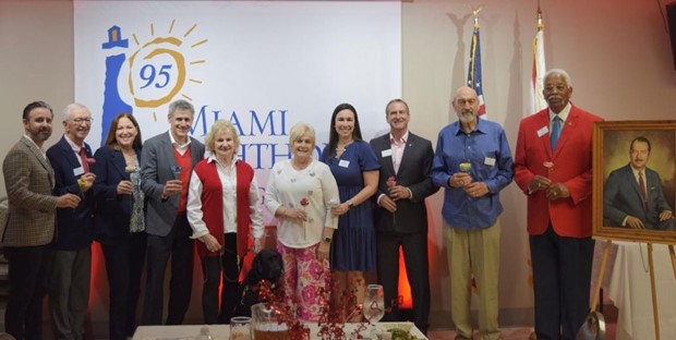 Miami Lighthouse Board Directors: Mauricio Villasuso, Robin Shelley, Jill Granat, Chair Steven Solomon, President and CEO Virginia Jacko, Deborah Montilla, Laura Lagomasino-Sabo, Scott Richey, Charles Nielson, and Stacy Jones.