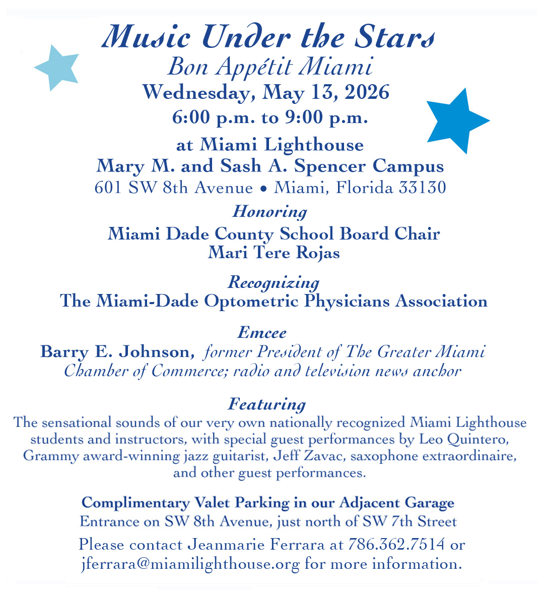 2026 Music Under the Stars Invitation