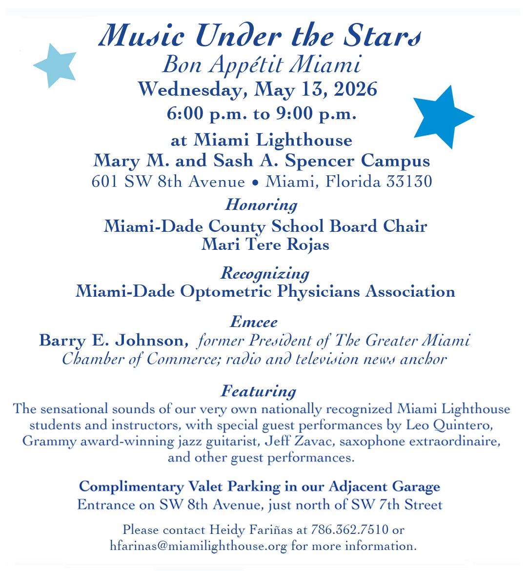 2026 Music Under the Stars Invitation