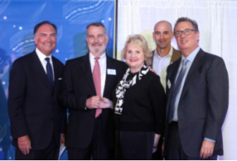 Dr. Eduardo Alfonso, Board Director Peter Harrison (Honoree), CEO Virginia Jacko, Board Chairman Agustin Arellano, Jr., Board Director Louis Nostro