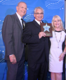 Board Director Dr. Stephen A. Morris, Dr. David S. Loshin (Honoree), Board Director Deborah Montilla