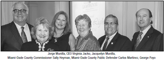 Jorge Munilla, CEO Virginia Jacko, Jacquelyn Munilla, Miami-Dade County Commissioner Sally Heyman, Miami-Dade County Public Defender Carlos Martinez, George Foyo