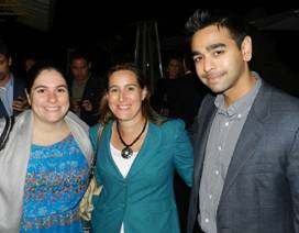 Julie Katz, YPOL Committee Member Lauren Firtel and Neil Patel.