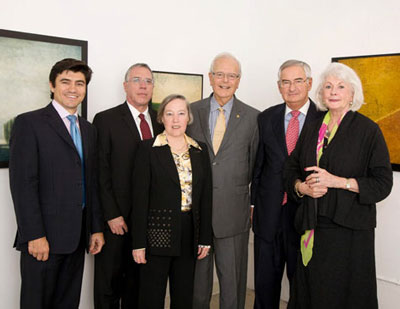 Current and past chairs of Miami Lighthouse (from left to right): Michael Silva, Ray Casas, Donna Blaustein, Owen Freed, Bill Roy, and Susan Kelley